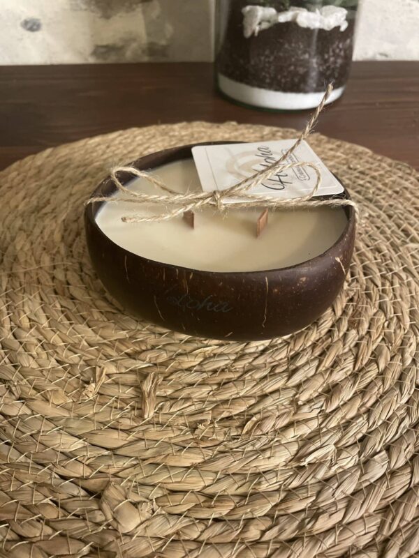 Bougie coque noix de coco - 250 gr – Image 2